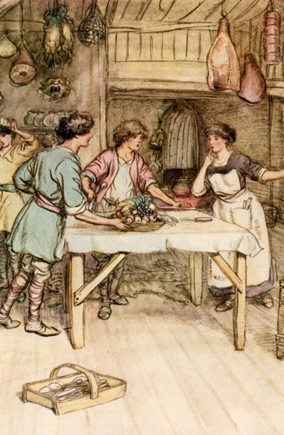 JM Barries The Admirable Crichtonのイラスト 作： Hugh Thomson
