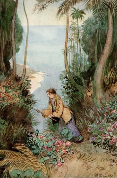JM Barries The Admirable Crichtonのイラスト 作： Hugh Thomson