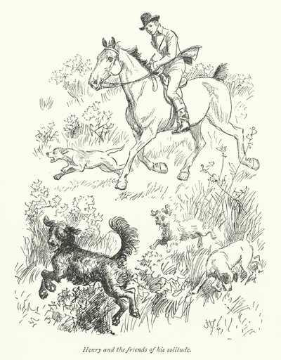 ジェーン・オースティンの「ノーサンガー・アビー」のイラスト（リトグラフ 作： Hugh Thomson