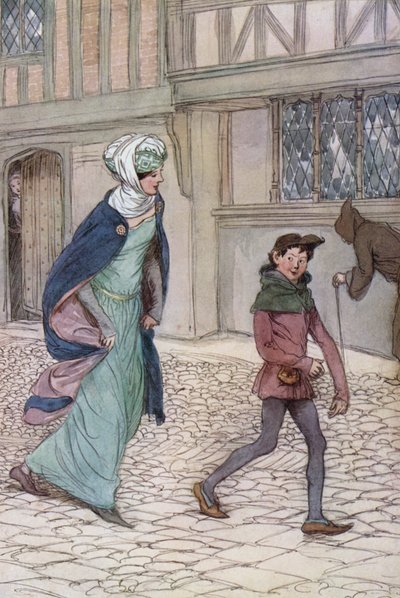 ウィンザーの陽気な妻のイラスト 作： Hugh Thomson