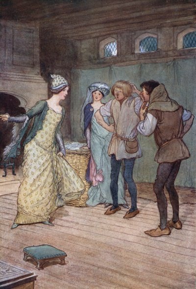 ウィンザーの陽気な妻のイラスト 作： Hugh Thomson