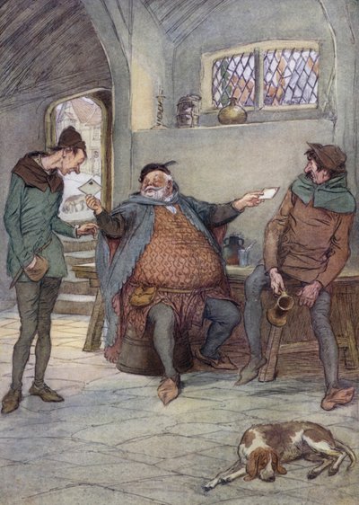 ウィンザーの陽気な妻のイラスト 作： Hugh Thomson