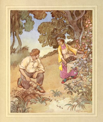 島で、J. M. Barrie 作「The Admirable Crichton」より 作： Hugh Thomson