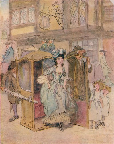 スキャンダル学校、c1917へのイラストの予備スケッチ。 作： Hugh Thomson