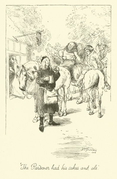 The Pardoner（リトグラフ 作： Hugh Thomson