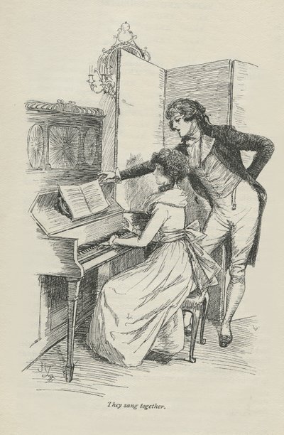彼らは一緒に歌った、1896 作： Hugh Thomson