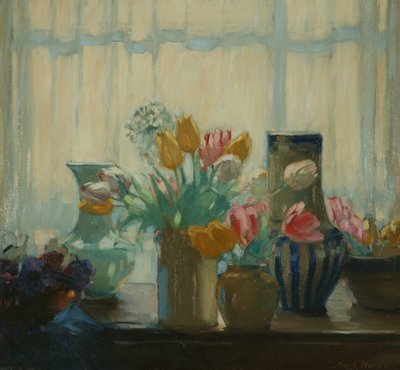 窓辺の花 作： Hugh Wallis