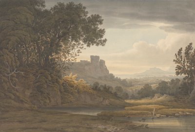 風景の中の城 作： Hugh William Grecian Williams