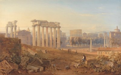 ローマのフォーラムの眺め 作： Hugh William Grecian Williams