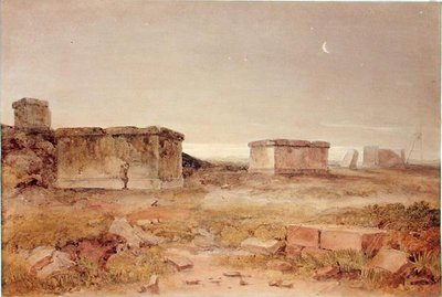 古代のサルコファギ、ガラテアの夜明け 作： Hugh William Williams