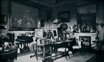 クイーンズプライベートリビングルーム、オズボーン、c1899、1901 作： Hughes and Mullins