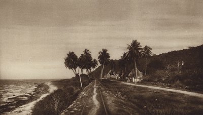 メキシコ：カンペチェ、ポル・レルマ通り（モノクロ写真） 作： ウーゴ・ブレーメ