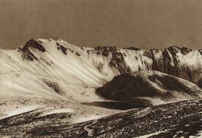 メキシコ：メヒコ州トルーカ山（モノクロ写真） 作： Hugo Brehme