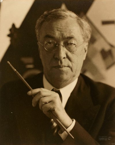 芸術家ワシリー・カンディンスキーの肖像 1866-1944. 作： Hugo Erfurth