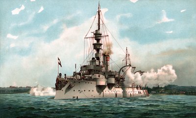 S.M. 敬礼する沿岸戦艦オーディン 作： Hugo Graf