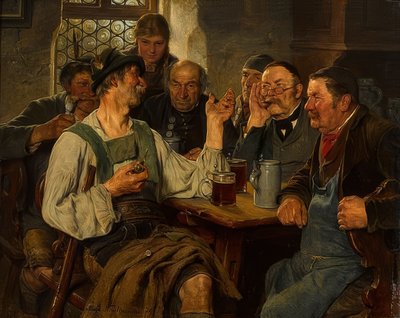 ハンターラテン。 1879 作： Hugo Kauffmann