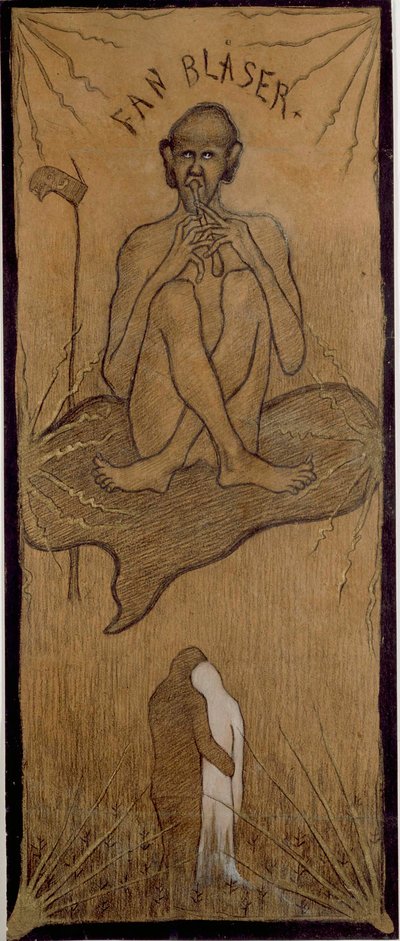 デビル・ブローイング 作： Hugo Simberg