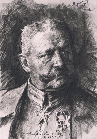 新しいマーシャルヴォルヴァルツ、ヒンデンブルクのイラスト、Daterlandischer Derlag CU Weller Berlin、1922年発行 作： Hugo Vogel
