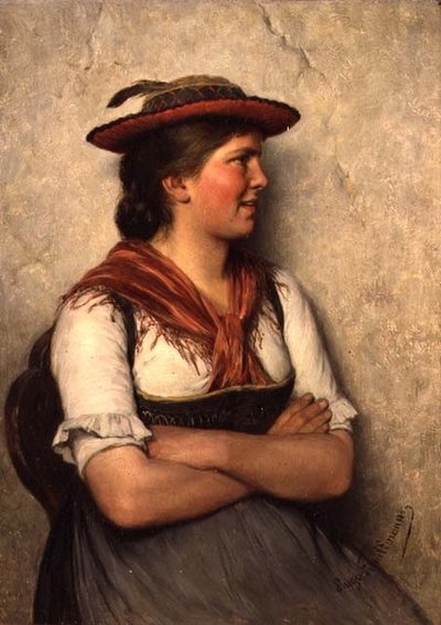 農民の少女 作： Hugo Wilhelm Kauffman
