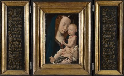 マドンナと子供。 1485年頃 作： Hugo van der Goes
