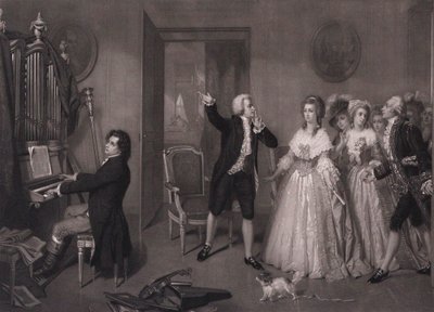 モーツァルトの家のベートーヴェン。 作： Hugues Merle