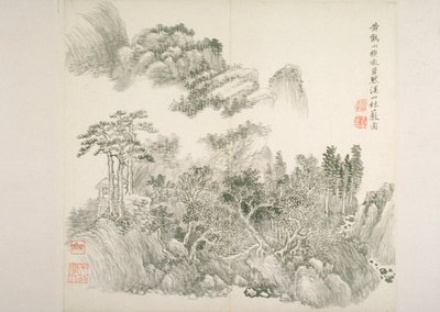 Album After Old Masters And Poems (アルバム (10 枚)、紙にインク) 作： Hui Wang