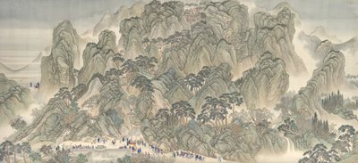 康熙帝の南方視察、済南～泰山 作： Hui Wang