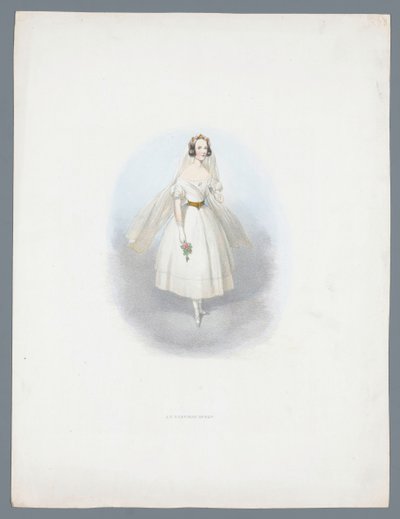 ウェディング ドレスの女性 作： Huib van Hove Bz (attributed to)