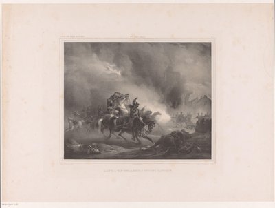 馬に乗った兵士の攻撃 バッテリーへの胸甲騎兵の攻撃（オブジェクトのタイトル） Album der Nederlandsche painters (オブジェクトのシリーズ タイトル) 作： Huib van Hove Bz