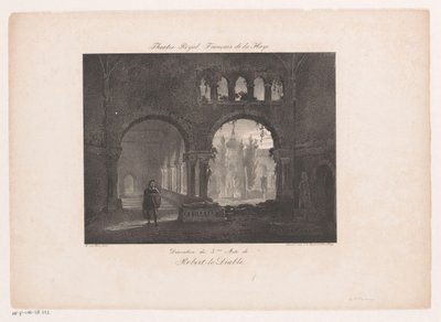 オペラ「ロベルト・ル・ディアブル」の舞台作品 Theatre Royal Francais de la Haye (オブジェクトのタイトル) 作： Huib van Hove Bz