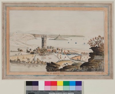 マウントズベイの一部（水彩・紙 作： Humphry Davy