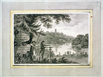 トーマスメドランドが刻印したハンフリーレプトンの名刺（fl.1808-22） 作： Humphry Repton