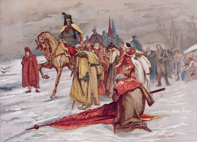1711年2月、1900年頃に亡命したラコッチフェレンツは、国民に別れを告げる 作： Hungarian School