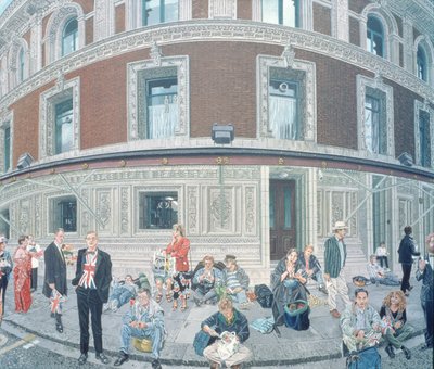 最後の夜の遊歩道、ロイヤルアルバートホール、詳細 作： Huw S. Parsons