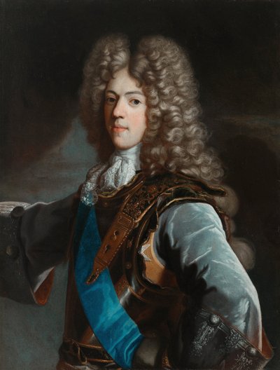 Konstanty Wladyslaw Sobieski (1680-1726) の肖像 - Rigaud, Hyacinthe Francois Honore, Circle of - ca 1696 - Oil on canvas - 112,5x89 - Wilanow Palace Museum 作： Hyacinthe (circle of) Rigaud