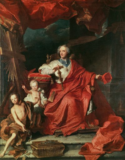 ブイヨン枢機卿（1643-1715）、「聖なる扉」を開く、1708 作： Hyacinthe Francois Rigaud