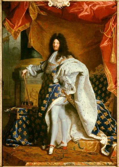 ルイ14世の全身像 作： Hyacinthe Francois Rigaud