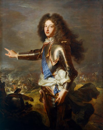 ブルゴーニュ公ルイ、1702年頃（キャンバスに油彩） 作： Hyacinthe Francois Rigaud