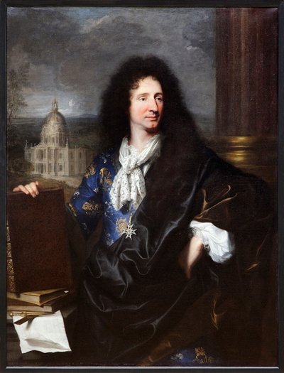 ジュール・アルドゥアン・マンサールの肖像（油彩・キャンバス 作： Hyacinthe Francois Rigaud