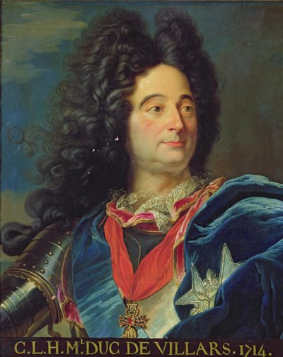 Louis-Claude-Hector（1652-1734）の肖像ヴィラル公、1714 作： Hyacinthe Francois Rigaud