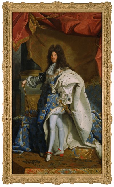 ルイ14世の肖像、1701年頃 作： Hyacinthe Francois Rigaud