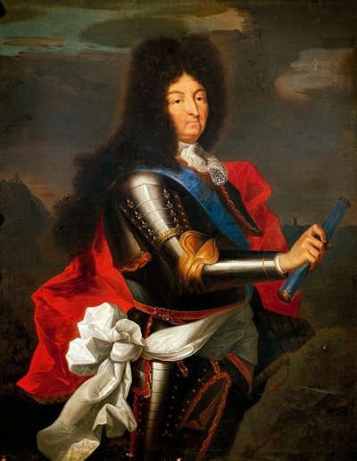 フランスのルイ14世の肖像」（油彩・キャンバス 作： Hyacinthe Francois Rigaud