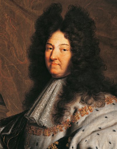 フランスのルイ14世（ルイ大帝、太陽王）の肖像（1638年～1715年）、ヒャンサンテ・リゴー（1659年～1743年）作 作： Hyacinthe Francois Rigaud
