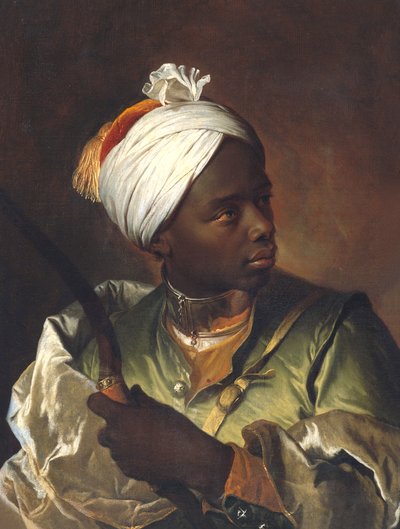 弓を持つ黒人の肖像 1697年頃 油彩・カンヴァス 作： Hyacinthe Francois Rigaud
