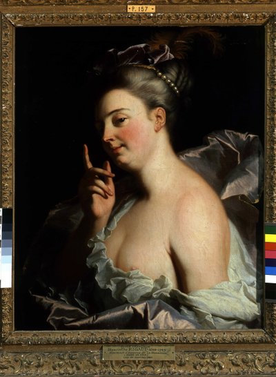 未知なる者の肖像「The Threatened」（油彩・キャンバス 作： Hyacinthe Francois Rigaud