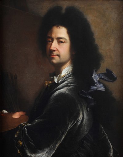 自画像、1727年。 作： Hyacinthe Francois Rigaud