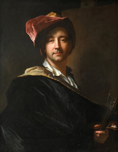 ターバンを巻いた自画像、1698 年。 作： Hyacinthe François Honoré Rigaud