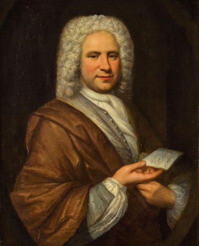 作曲家でフルート奏者のミシェル・ド・ラ・バレの肖像、1675～1745年、18世紀前半。 作： Hyacinthe François Honoré Rigaud Circle of