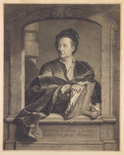 クロードデシェイジェンドロン博士、J。ドーレによって彫刻、1737年頃 作： Hyacinthe Francois Rigaud