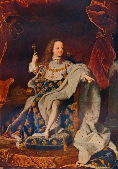 5歳のときのルイ15世（1710〜1774年）、サクレの衣装、c17161724、1911 作： Hyacinthe Francois Rigaud